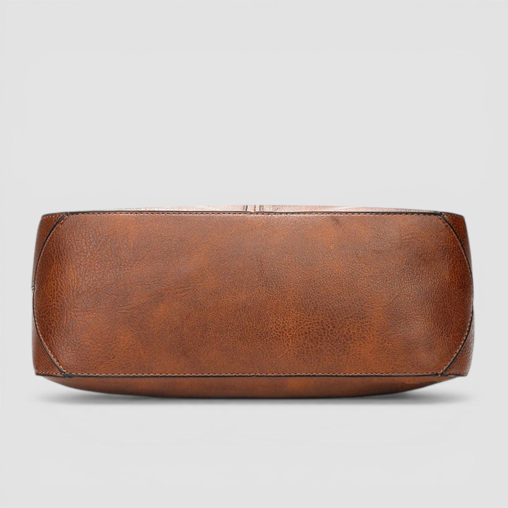 Sac hobo grand format en cuir texturé