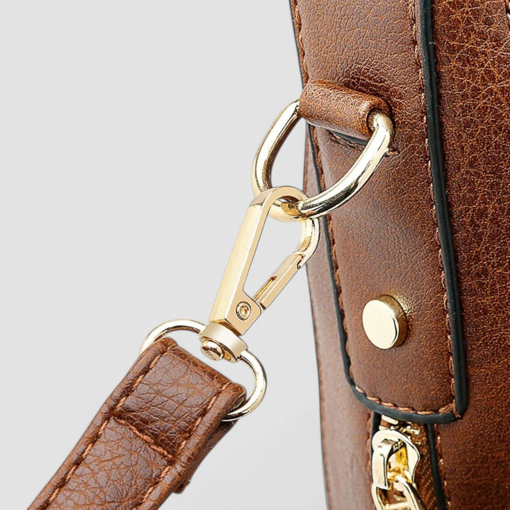 Sac hobo grand format en cuir texturé