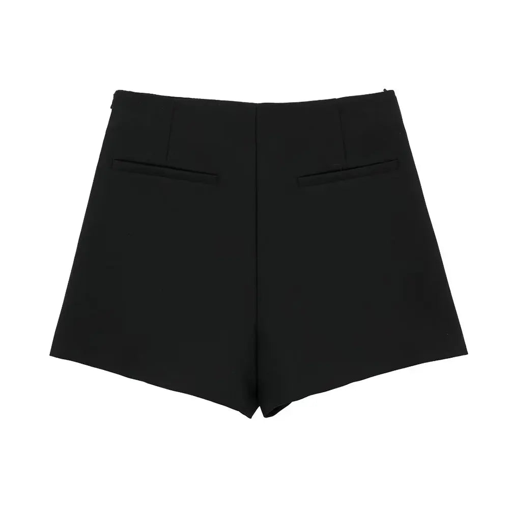 Jupe-short structurée taille haute
