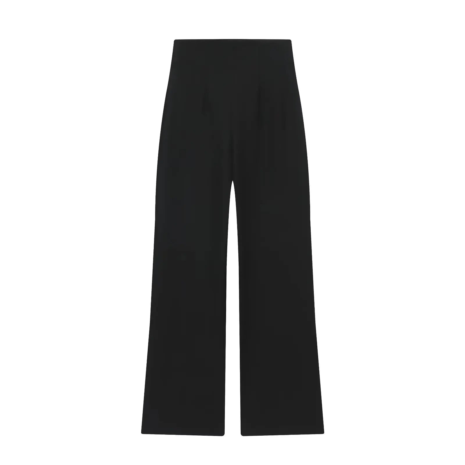 Pantalon large à liens contrastés