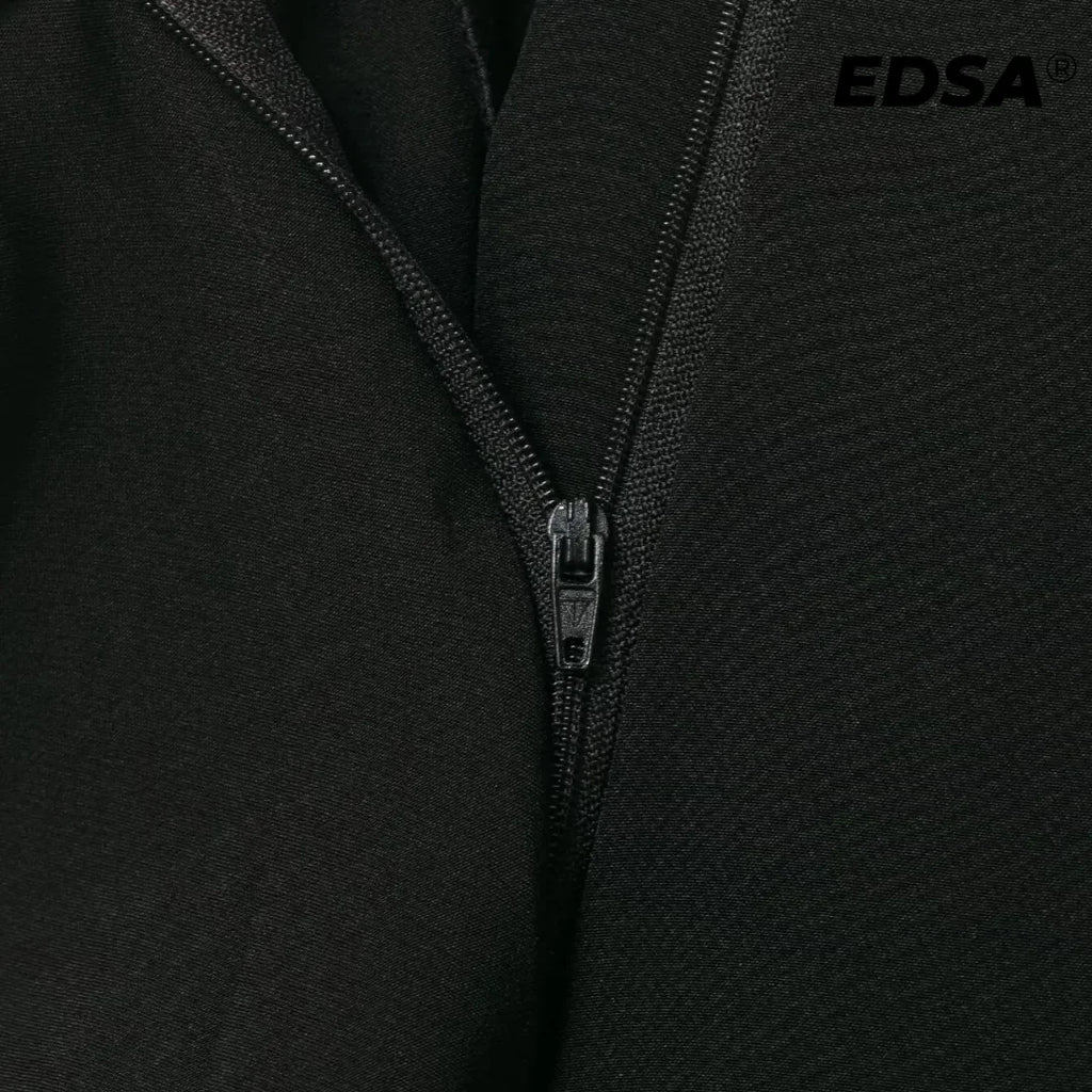 Pantalon noir asymétrique à taille structurée