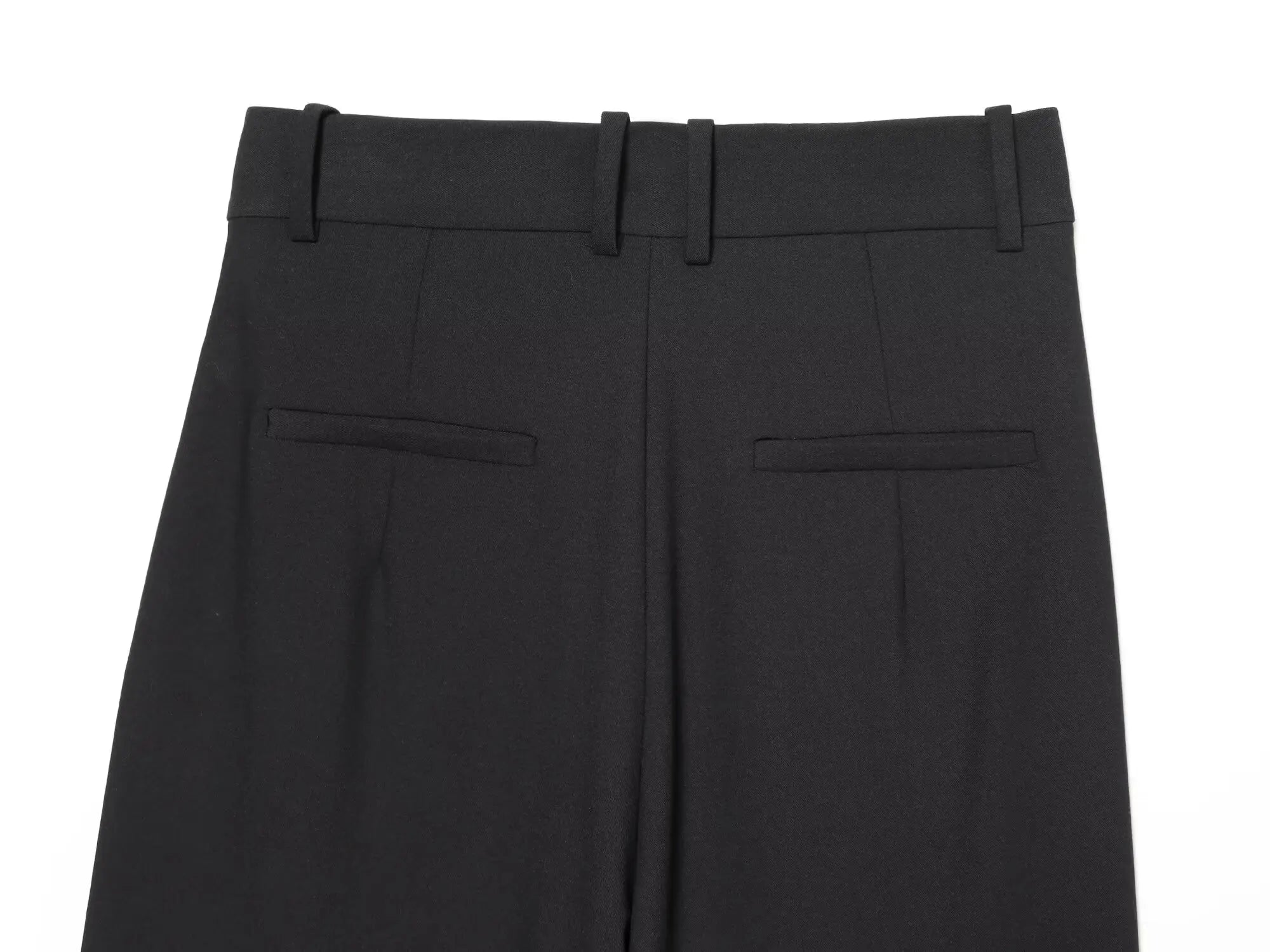 Pantalon noir asymétrique taille haute