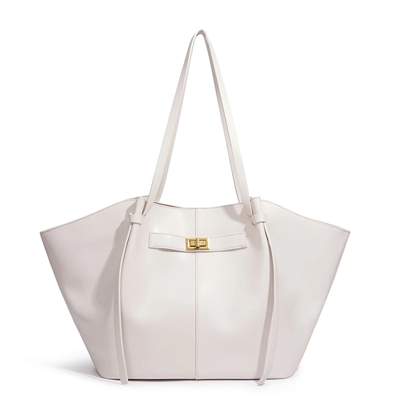 Sac porté épaule grand format à fermoir
