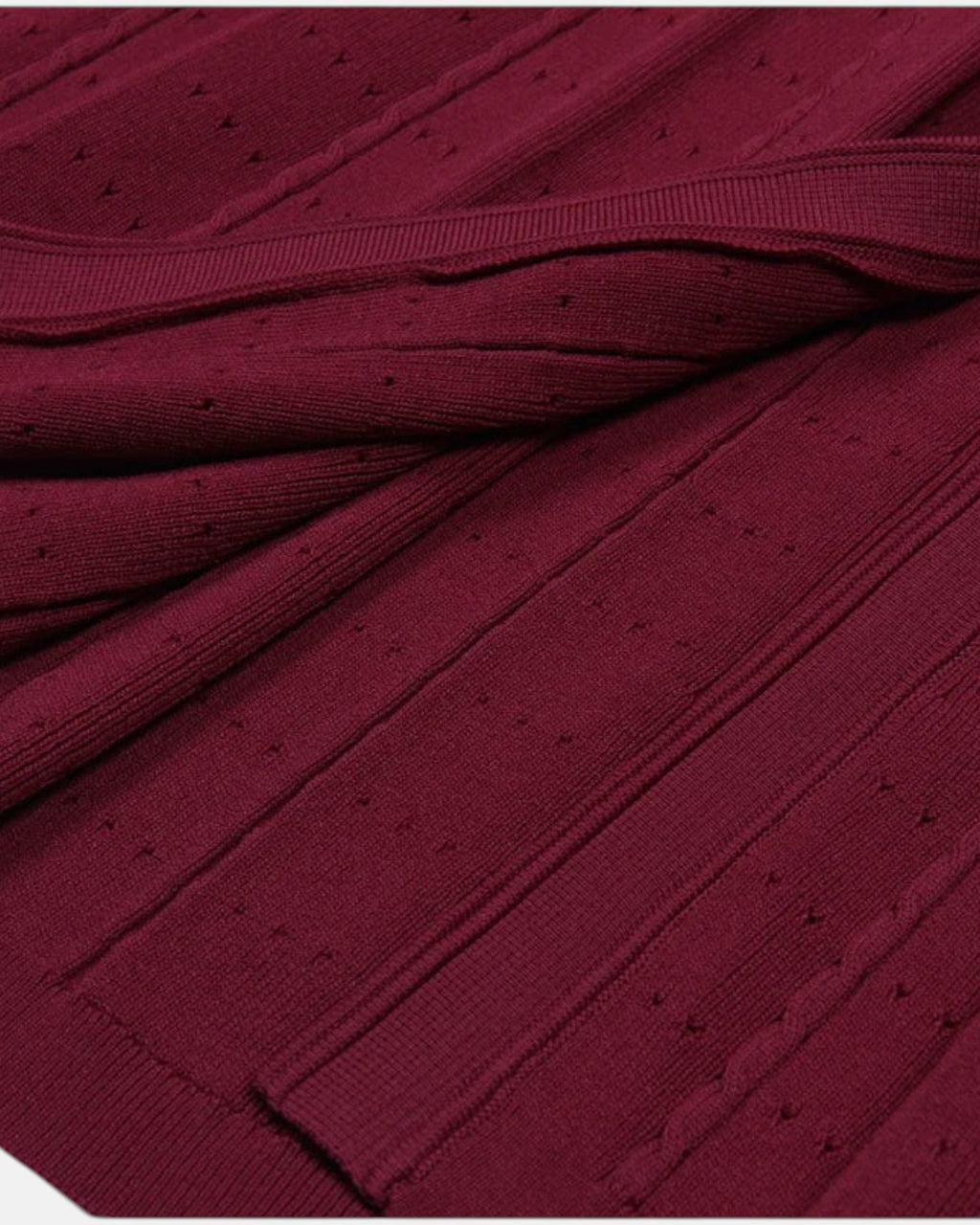 Robe longue en maille boutonnée