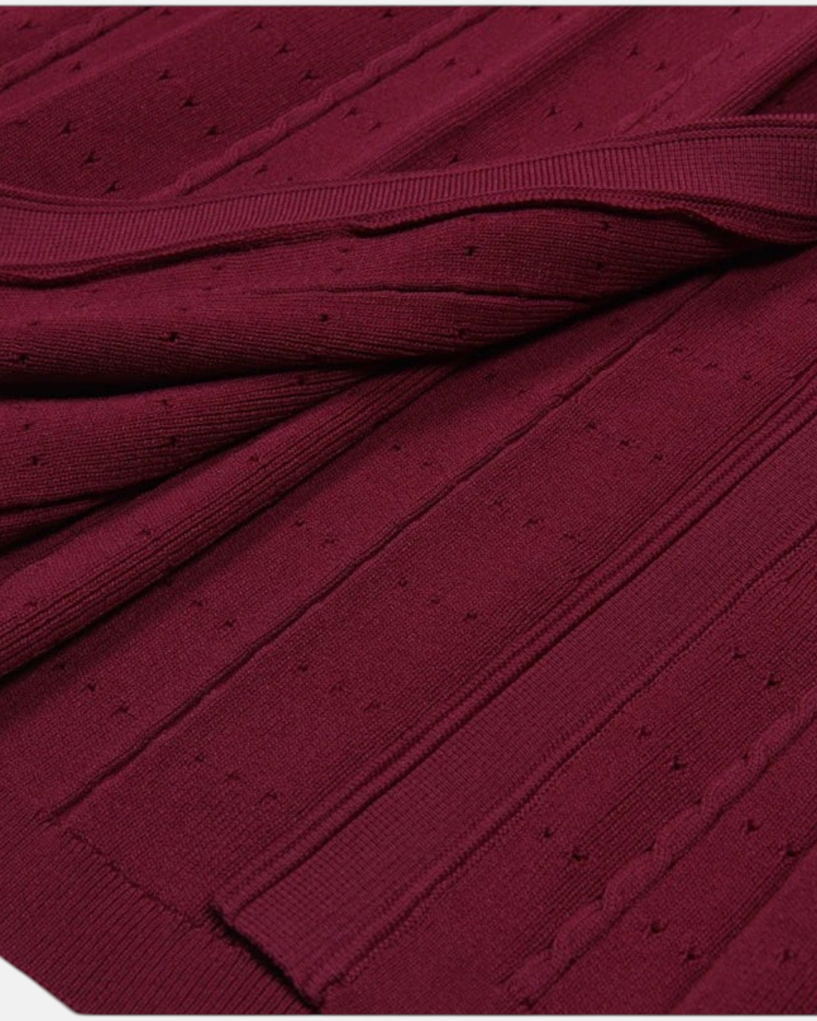 Robe longue en maille boutonnée