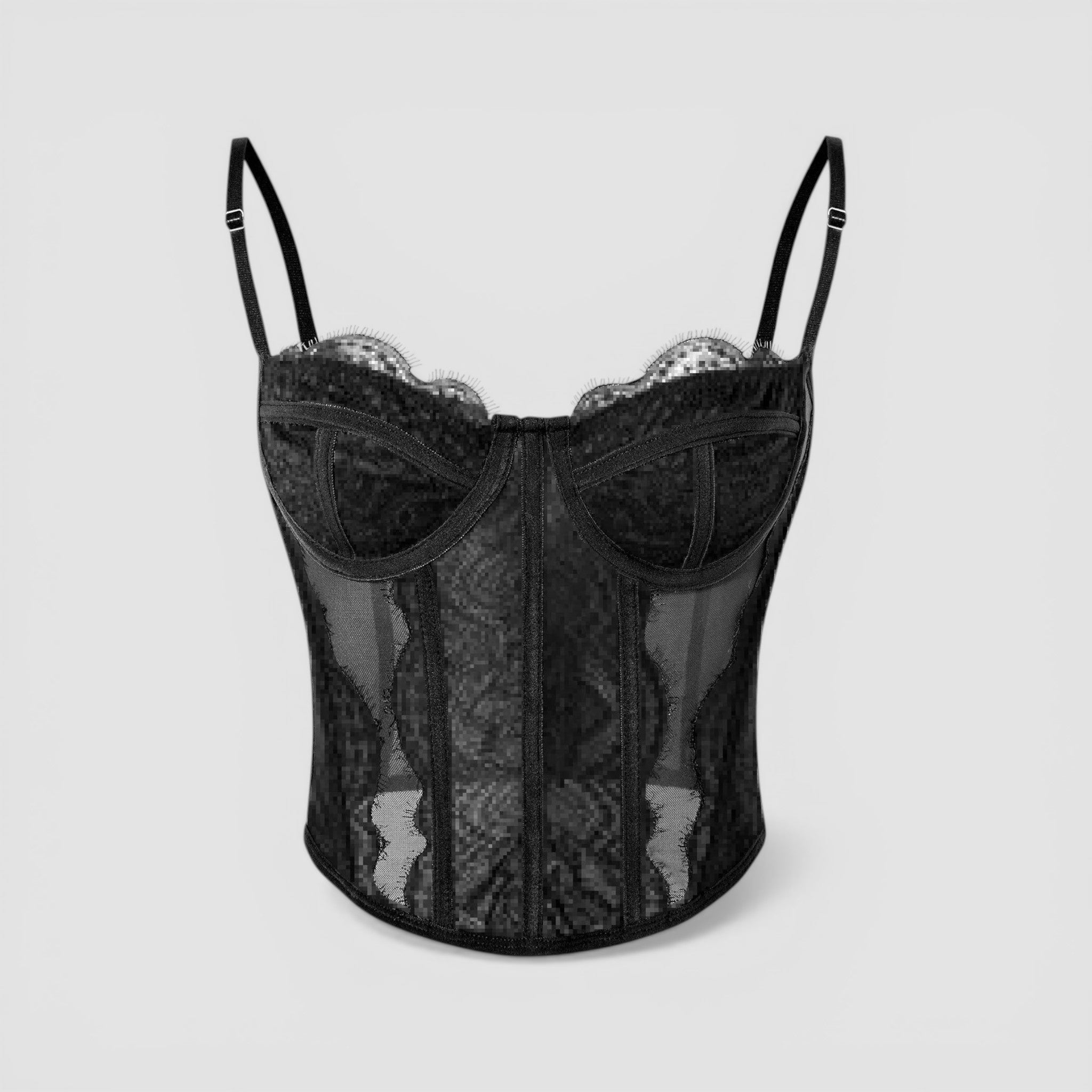 Corset en dentelle à bretelles