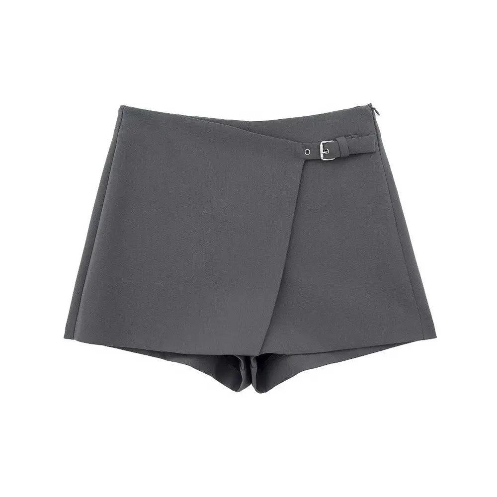 Jupe-short structurée taille haute