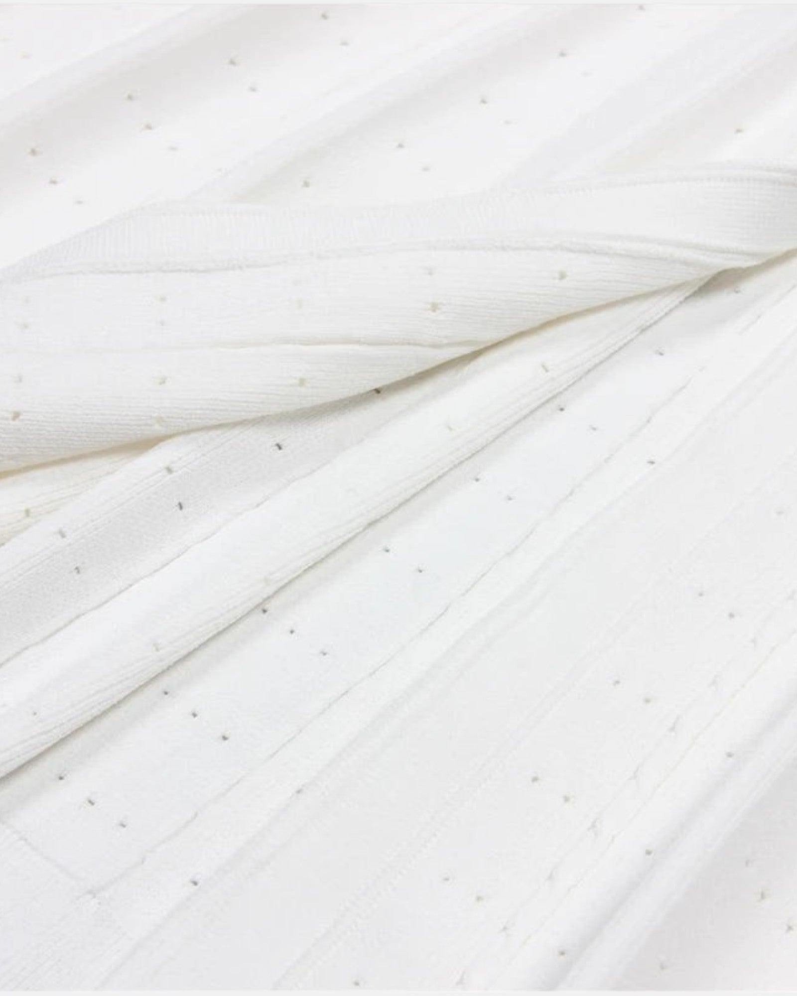 Robe longue en maille boutonnée