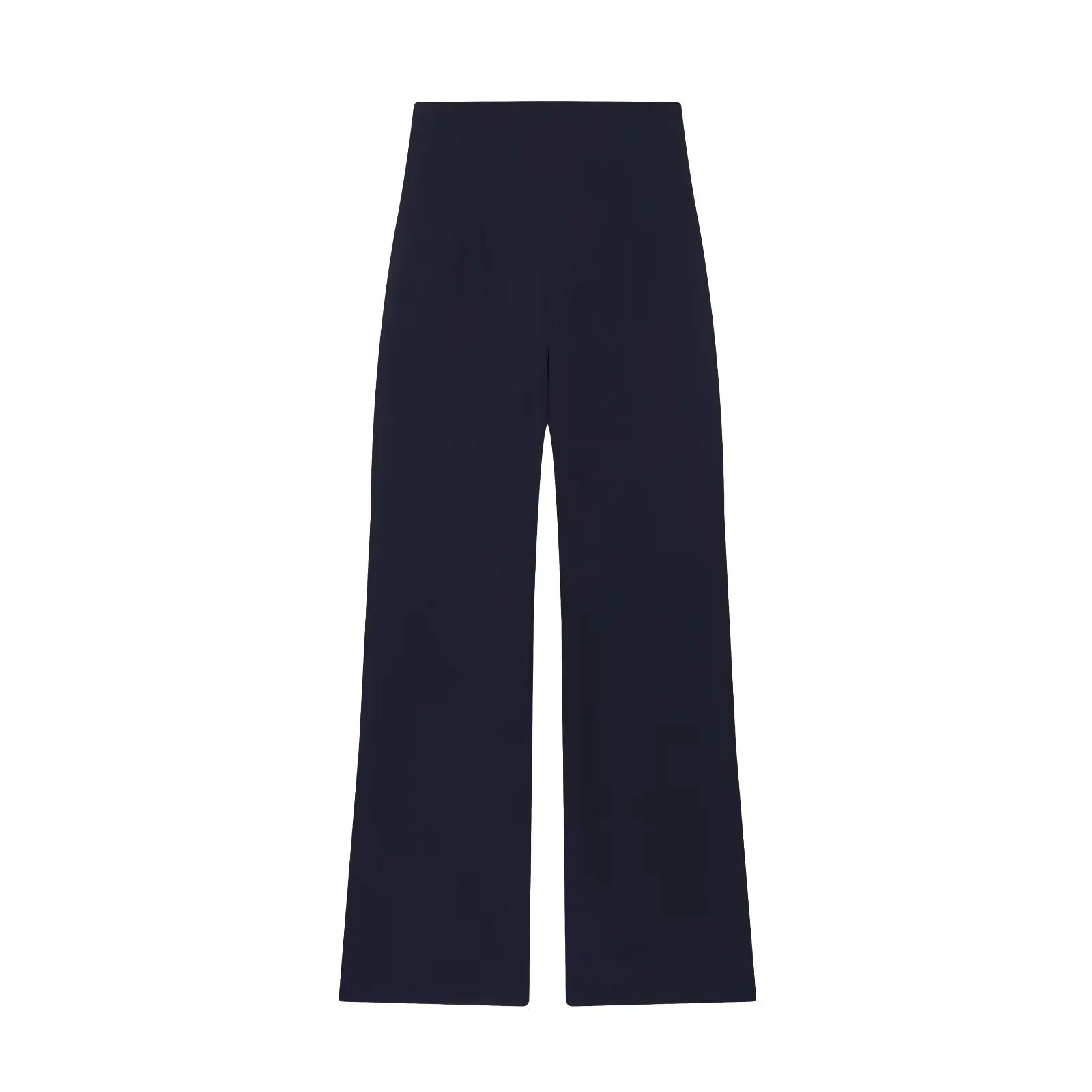 Pantalon large à liens contrastés
