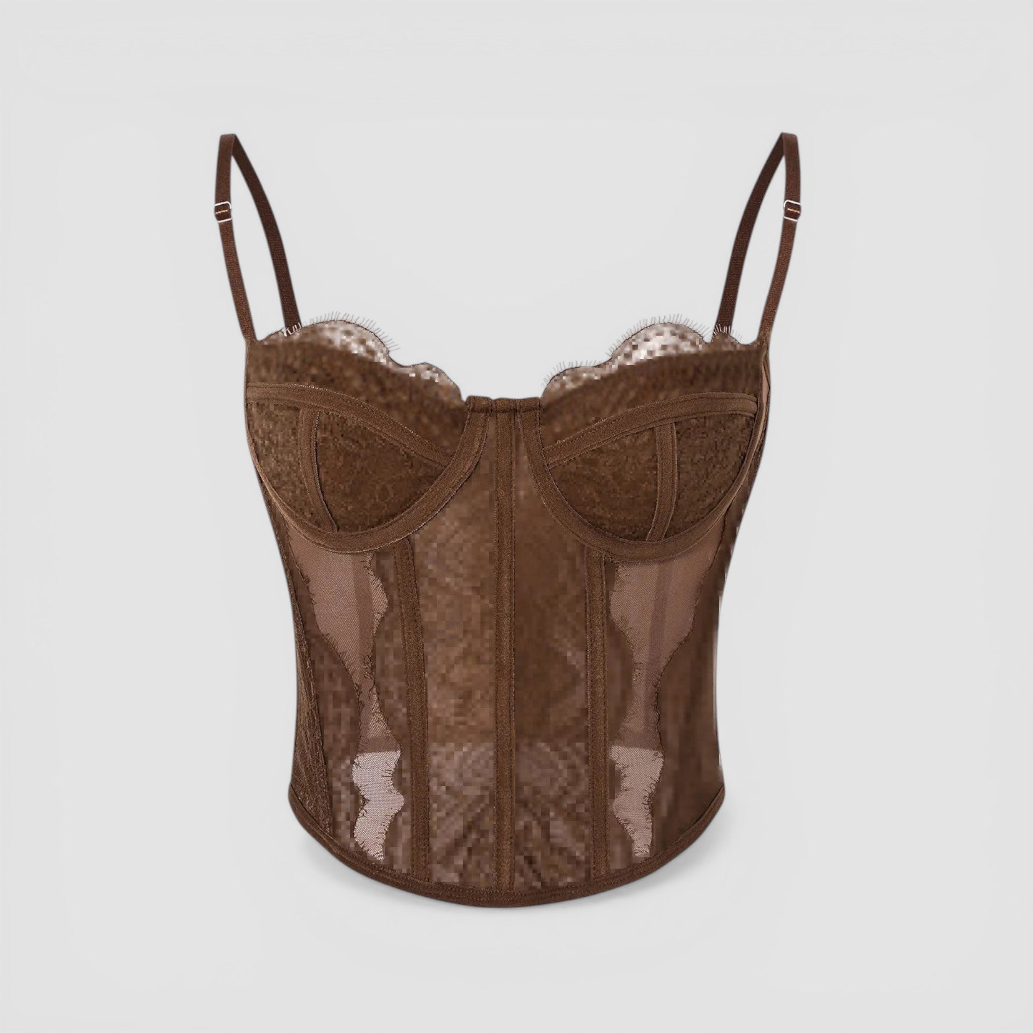 Corset en dentelle à bretelles