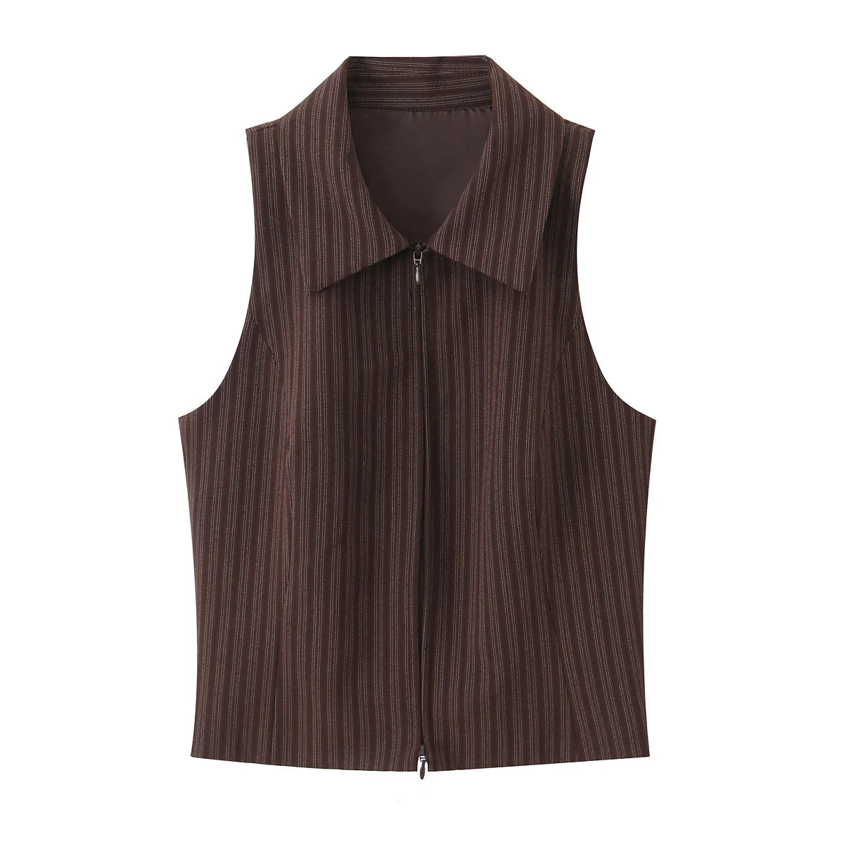 Ensemble gilet rayé et pantalon large