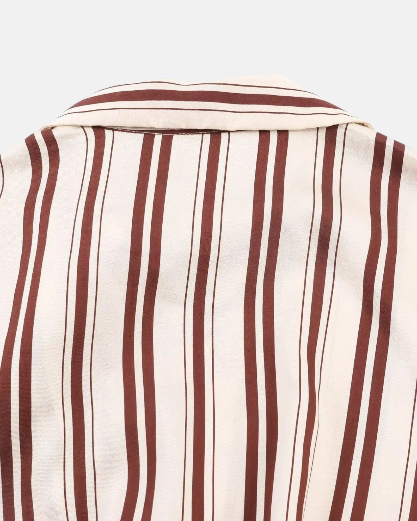 Robe chemise rayée ceinturée