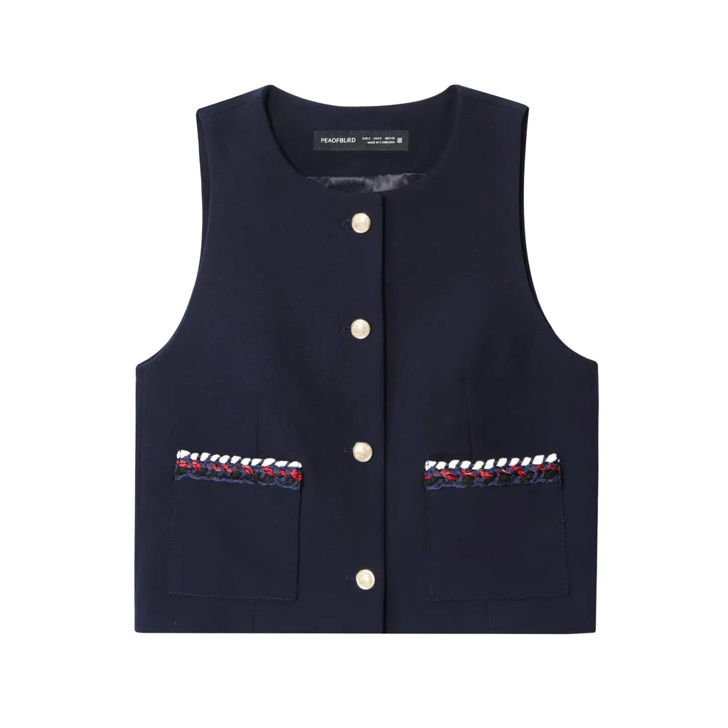 Ensemble gilet sans manches et short ivoire