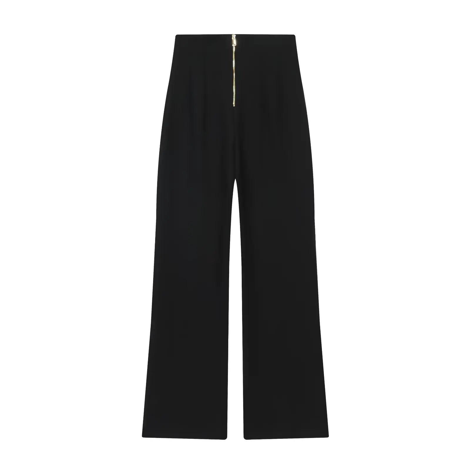 Pantalon large à liens contrastés