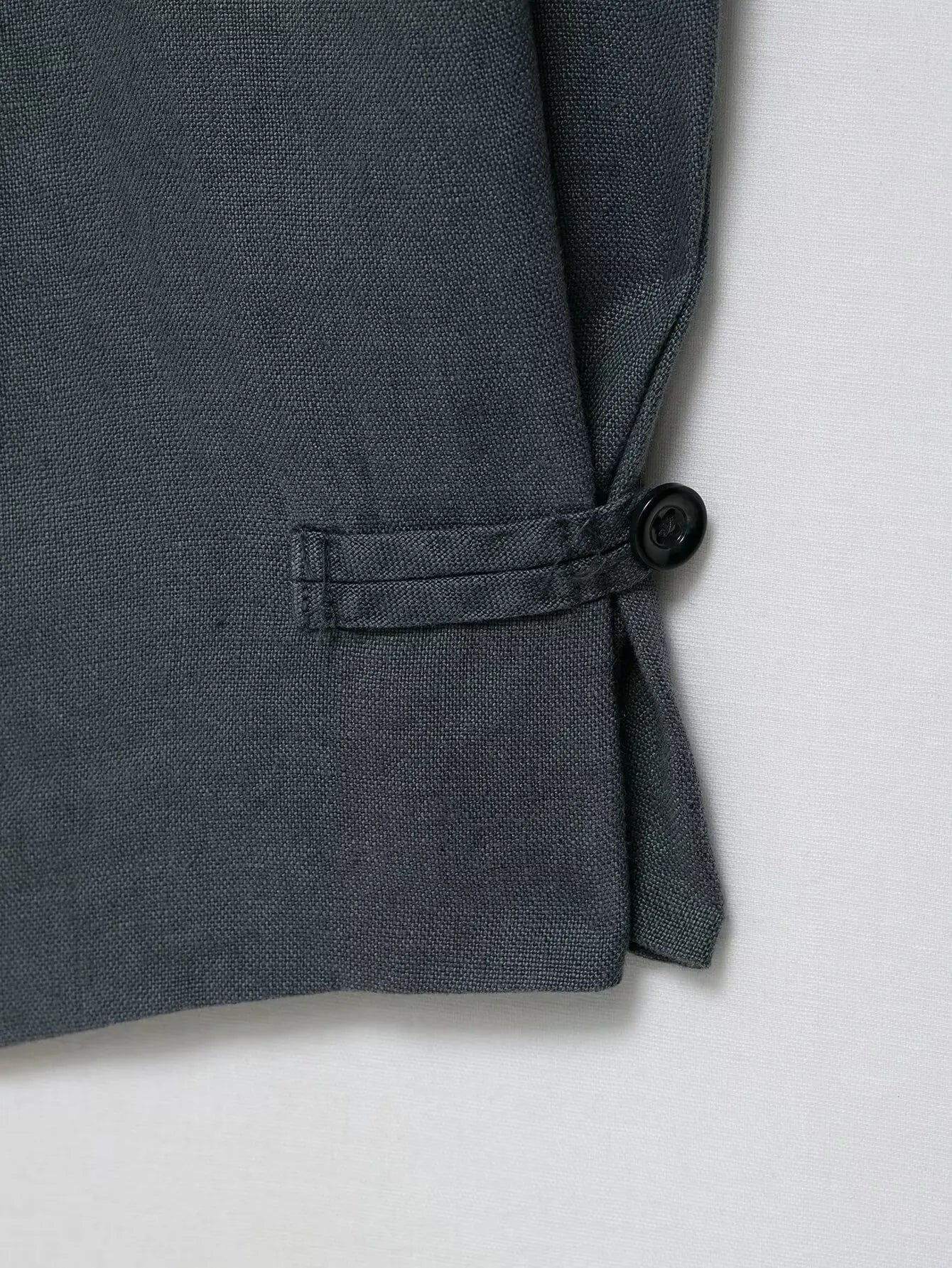 Pantalon large plissé gris