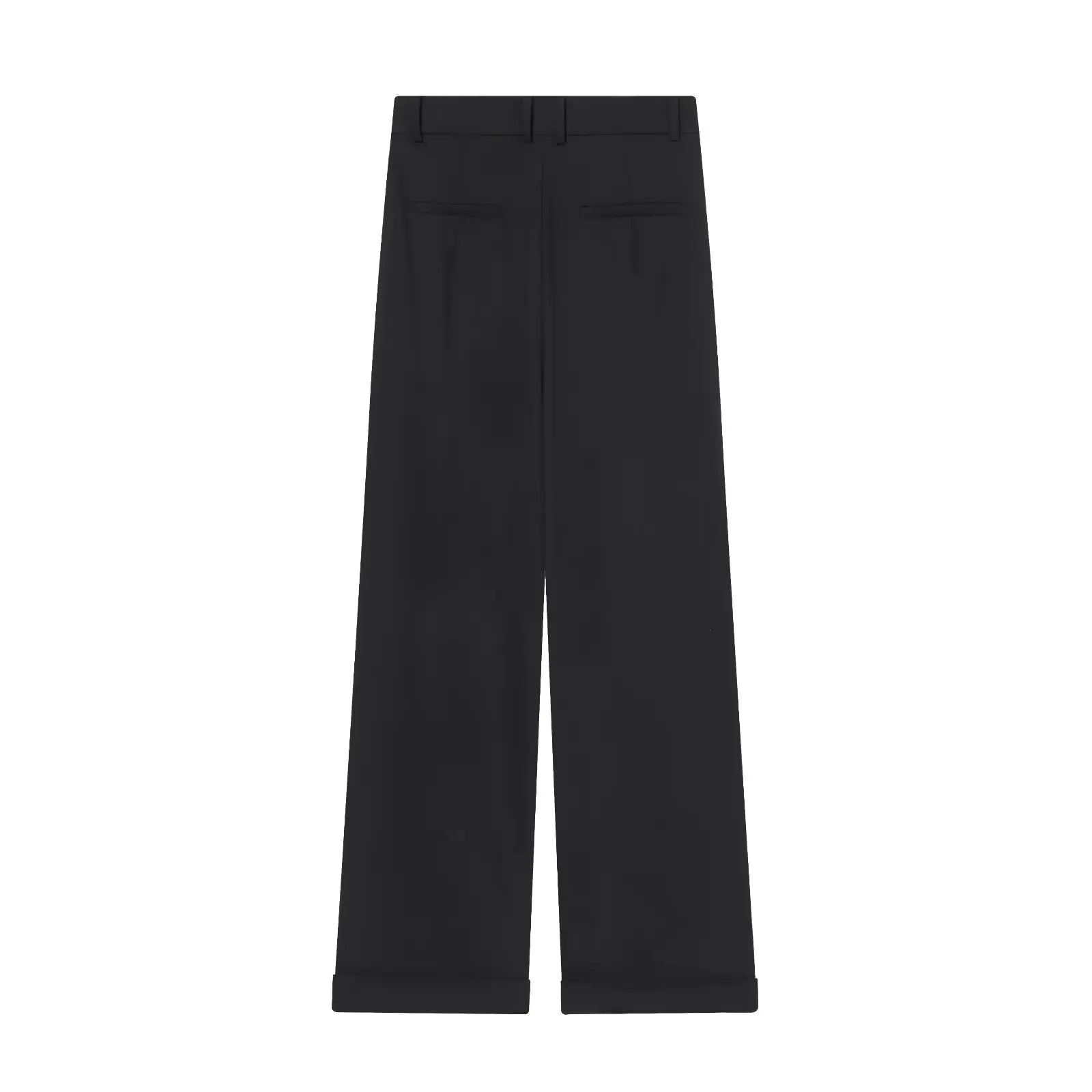 Pantalon noir asymétrique taille haute