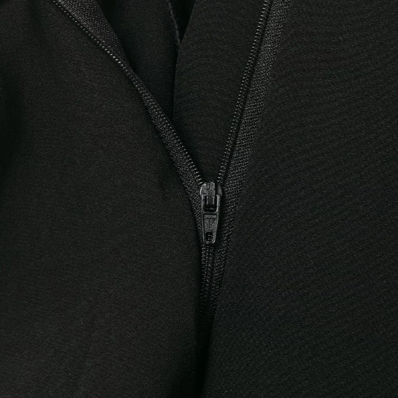 Pantalon droit noir à zip apparent