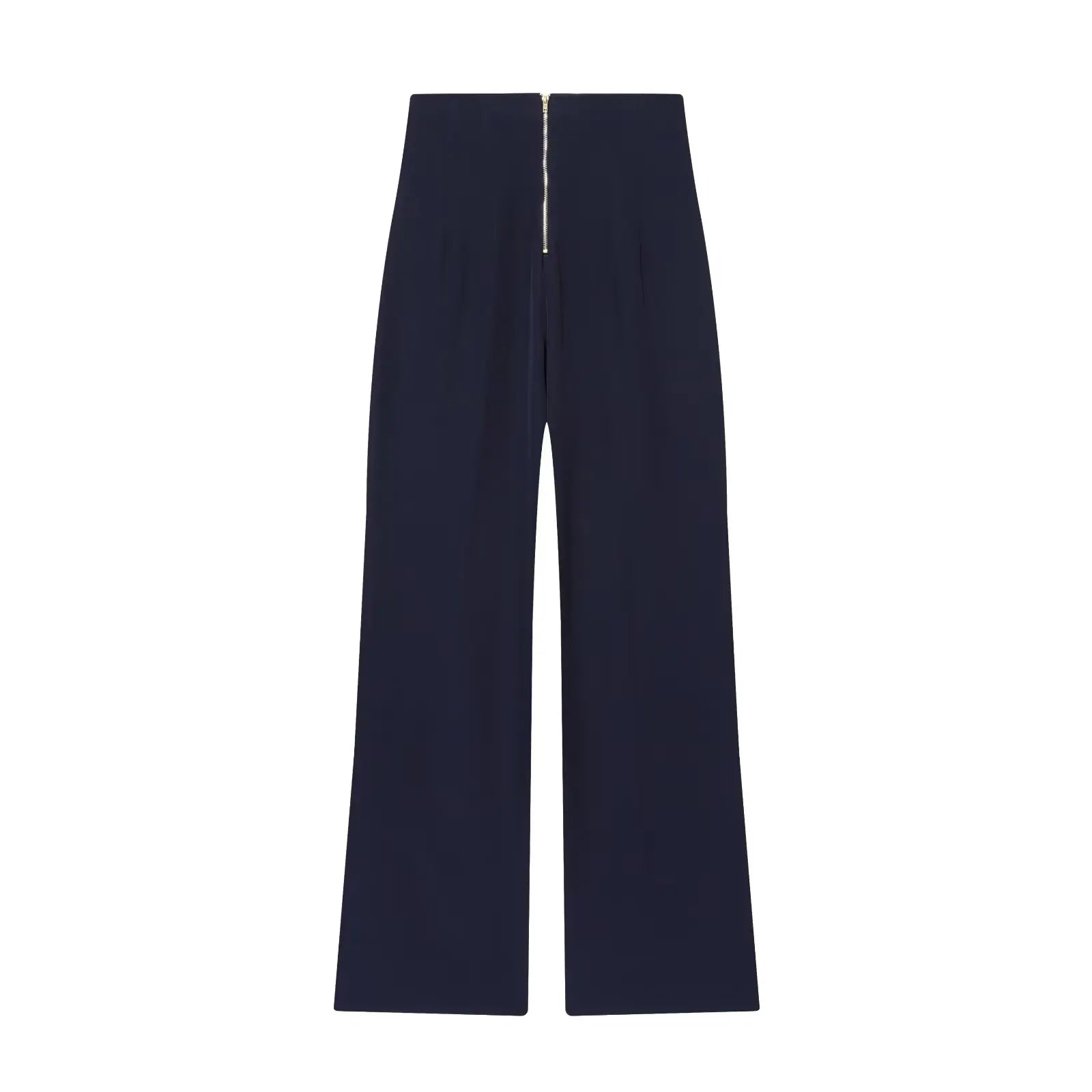 Pantalon large à liens contrastés