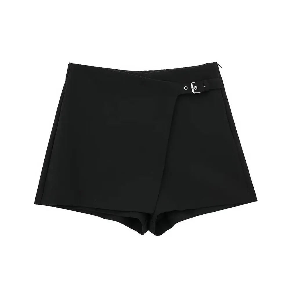 Jupe-short structurée taille haute