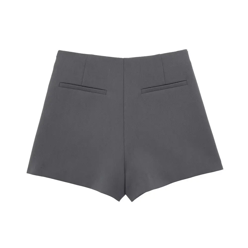 Jupe-short structurée taille haute
