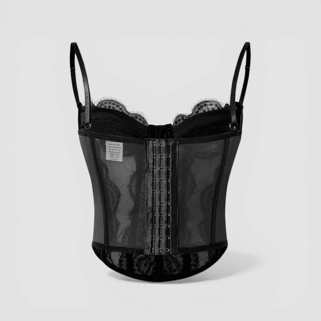 Corset en dentelle à bretelles
