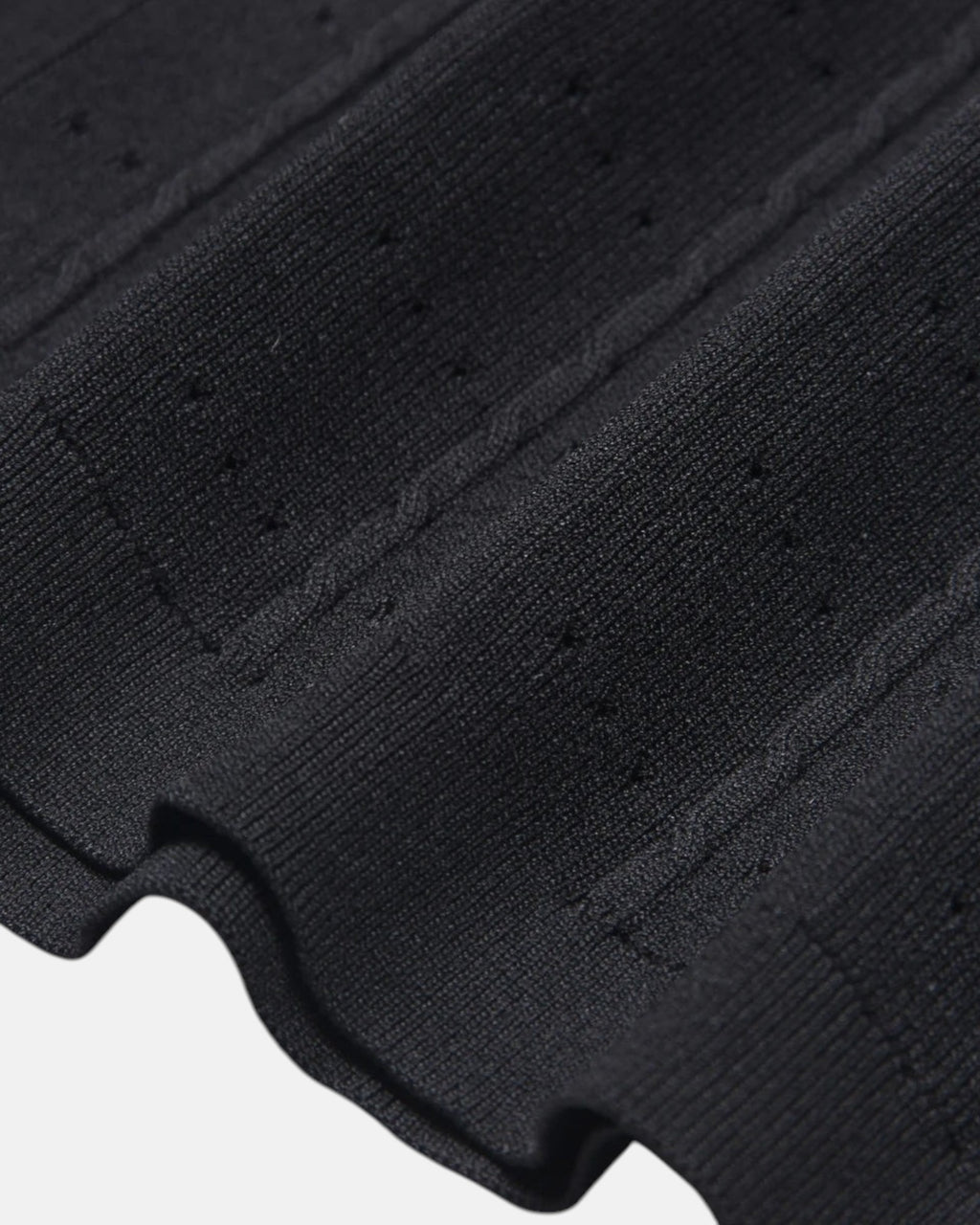 Robe longue en maille boutonnée
