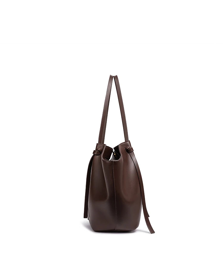Sac porté épaule grand format à fermoir