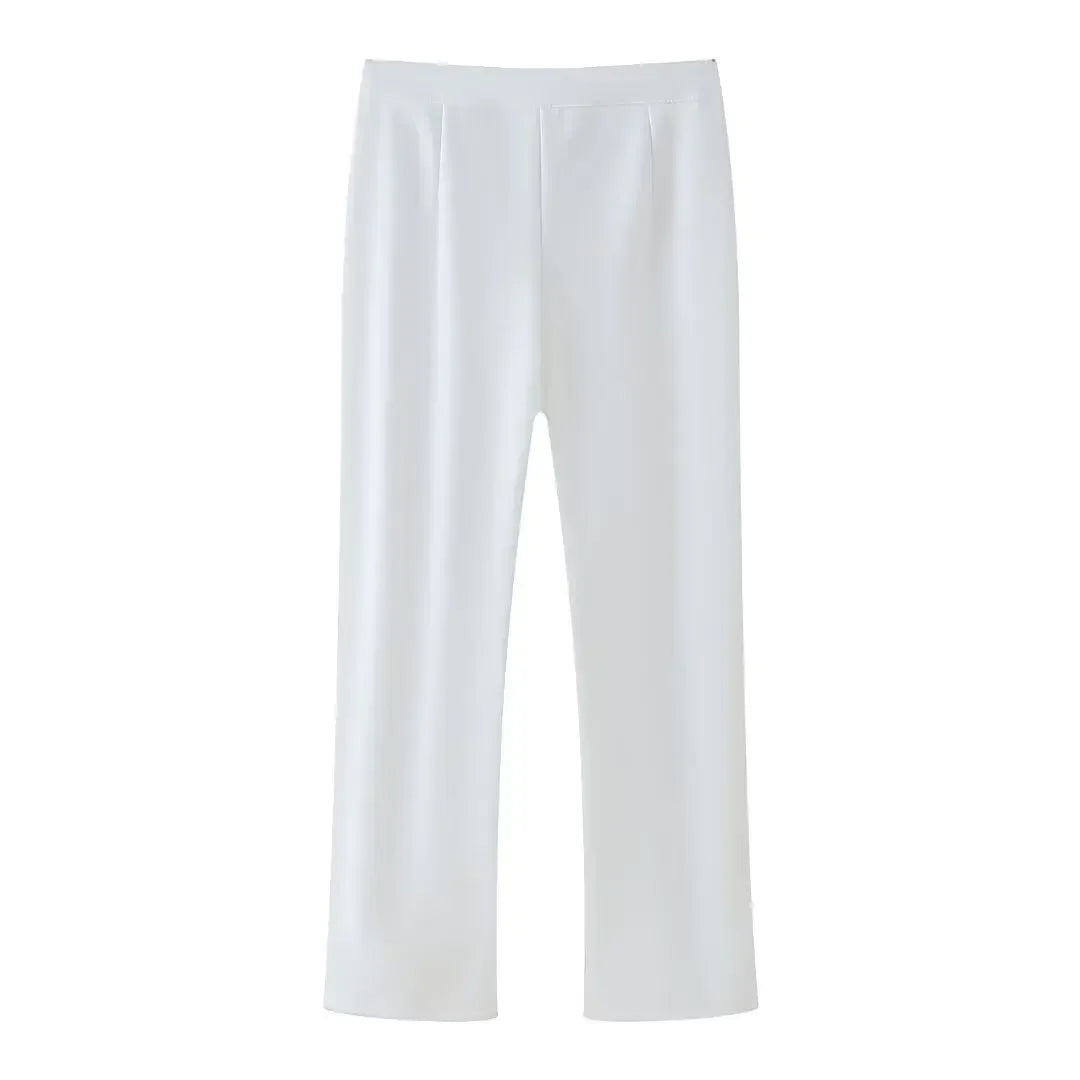 Ensemble pantalon et top manches bouffantes